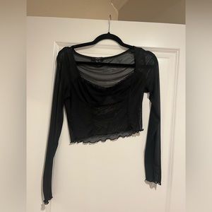 Sheer crop top
